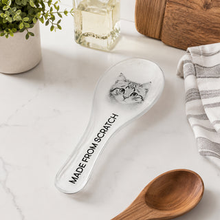 From Scratch 9.25" Glass Spoon Rest