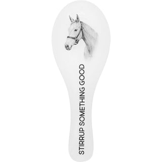 Stirrup 9.25" Glass Spoon Rest