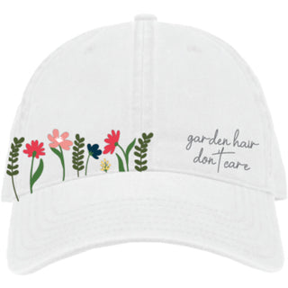 Garden Hair White Adjustable Hat