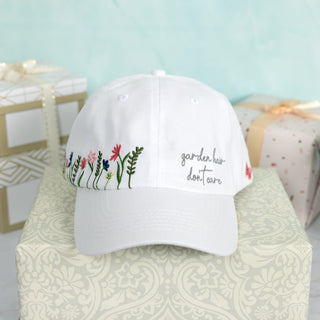 Garden Hair White Adjustable Hat