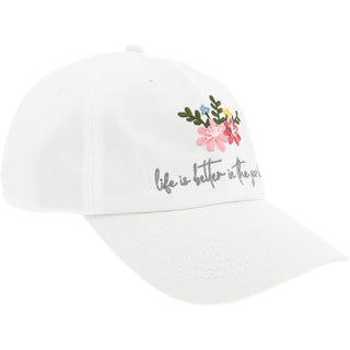 The Garden White Adjustable Hat