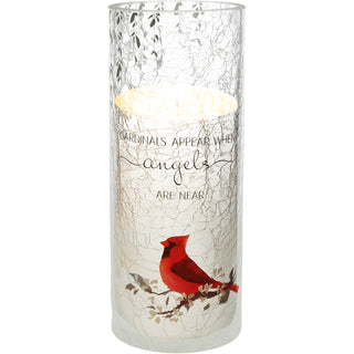 Cardinals Appear 7" Cylinder Votive Holder