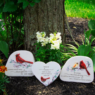 Those We Love 5" Standing Heart Memorial Stone