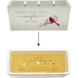 Cardinals Appear 12 oz - 100% Soy Wax Reveal Triple Wick Candle Scent: Tranquility