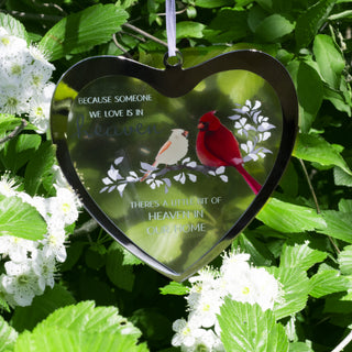 Heaven In Our Home 4.75" Mirrored Glass Ornament