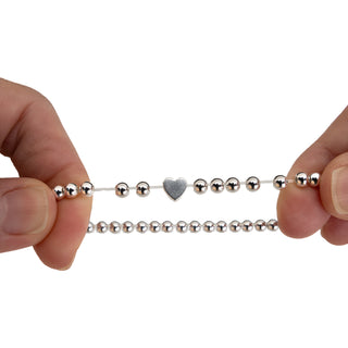 In Loving Memory Silver Plated - Beaded Stretch Bracelet