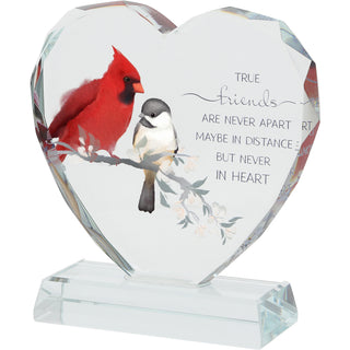 True Friends 4" Crystal Heart Plaque