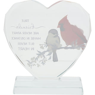 True Friends 4" Crystal Heart Plaque