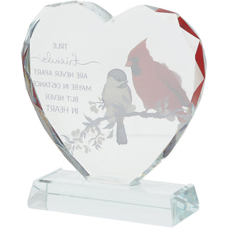 True Friends 4" Crystal Heart Plaque