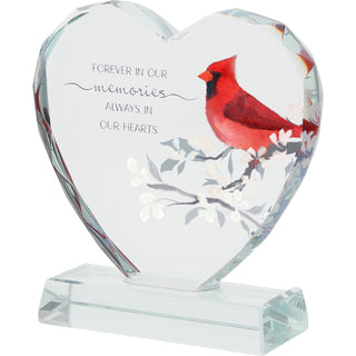 In Our Hearts 4" Crystal Heart Plaque