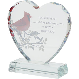 In Our Hearts 4" Crystal Heart Plaque