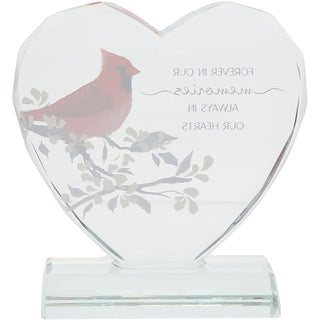 In Our Hearts 4" Crystal Heart Plaque