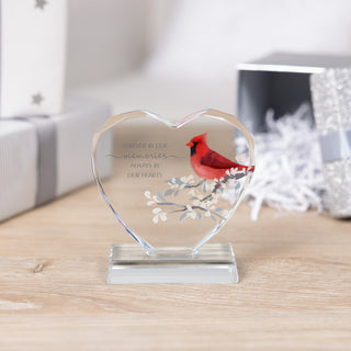 In Our Hearts 4" Crystal Heart Plaque