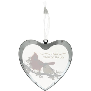 Mom 4.75" Mirrored Glass Ornament