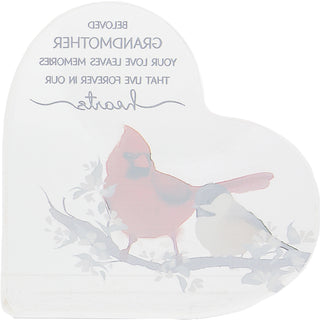 Grandmother 3.5" Acrylic Heart Plaque