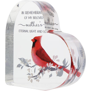 Mother 3.5" Acrylic Heart Plaque