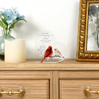 Father 3.5" Acrylic Heart Plaque