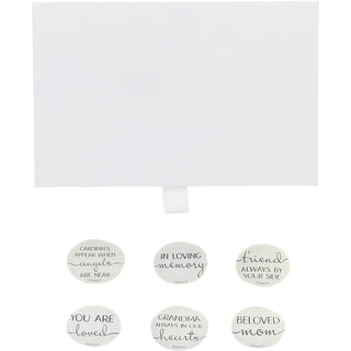 Pocket Stone Assortment 1.5" Memorial Pocket Stones 24 Piece Assortment (6 Styles, 4 of Each)