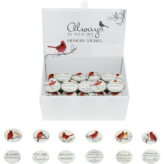Pocket Stone Assortment 1.5" Memorial Pocket Stones 24 Piece Assortment (6 Styles, 4 of Each)