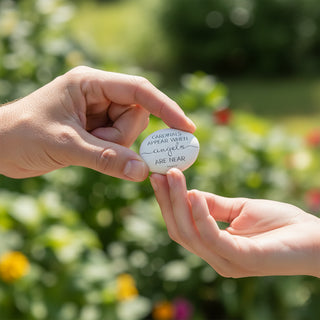 Pocket Stone Assortment 1.5" Memorial Pocket Stones 24 Piece Assortment (6 Styles, 4 of Each)