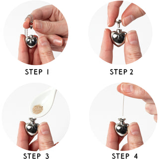 Cardinals Adjustable Memorial Heart Necklace