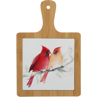Cardinals Bamboo & Ceramic Tile Trivet