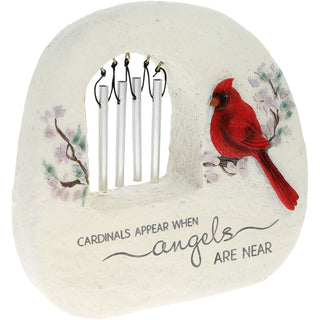 Cardinals Appear 7.5" Garden Stone Wind Chimes
