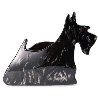 Frankie - Scottie 9" x 9.5" Dog Planter Vase