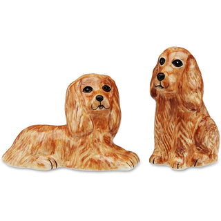 Tanner & Mitzi- Cocker Span 3.25" Dog Salt & Pepper Shaker Set