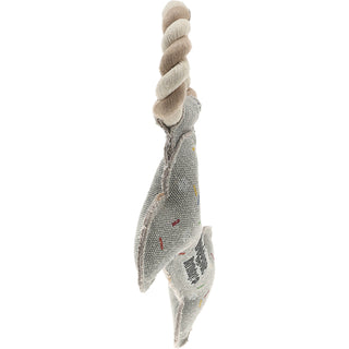 Birthday Bone 11" Canvas Dog Toy on Rope