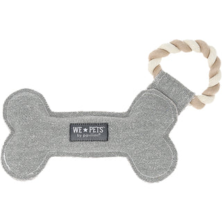 Birthday Bone 11" Canvas Dog Toy on Rope