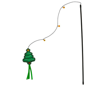 Christmas Tree 18" Cat Teaser Wand