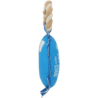 Camp Life 10.5" Canvas Dog Toy on Rope