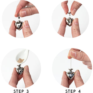 Furever Adjustable Memorial Heart Necklace