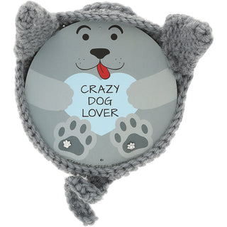 Dog Lover Crochet Coaster Dish & Earring Set