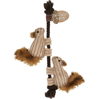 Nuts 15.5" Dog Toy on Rope