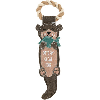 Otterly Great 14.75" Dog Toy on Rope