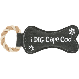 Cape Cod Dog Bone 12" Dog Toy on Rope