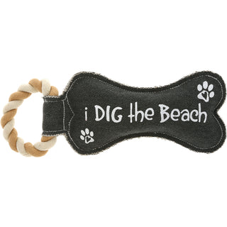 Dig the Beach 12" Dog Toy on Rope