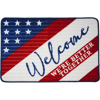 Welcome 27.5" x 17.75" Floor Mat