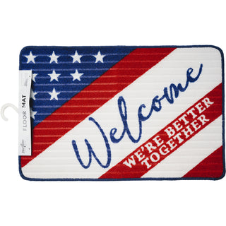 Welcome 27.5" x 17.75" Floor Mat