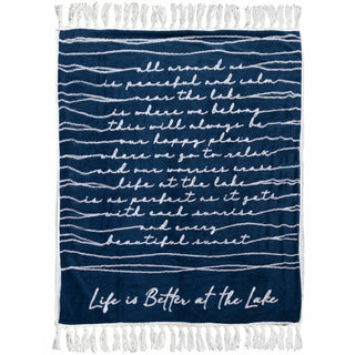 Life Is Better at the Lake 50" x 60" Inspirational Plush Blanket