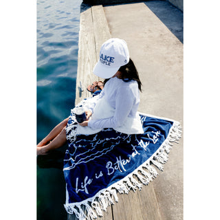 Life Is Better at the Lake 50" x 60" Inspirational Plush Blanket