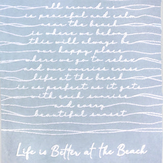 Life is Better at the Beach 50" x 60" Inspirational Plush Blanket