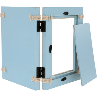 Beautiful Baby Boy 5.5" x 7.5" Hinged Sentiment Frame (Holds 4" x 6" Photo)