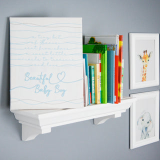 Beautiful Baby Boy 12" x 15" Embroidered Plaque