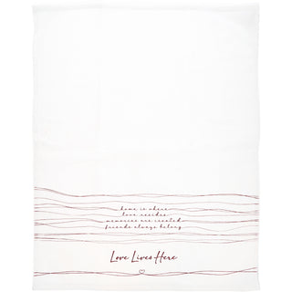 Love Lives Here 100% Cotton Tea Towel