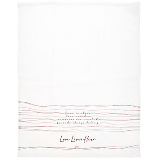 Love Lives Here 100% Cotton Tea Towel
