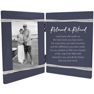 Relaxed & Retired 5.5" x 7.5" Hinged Sentiment Frame (Holds 4" x 6" Photo)