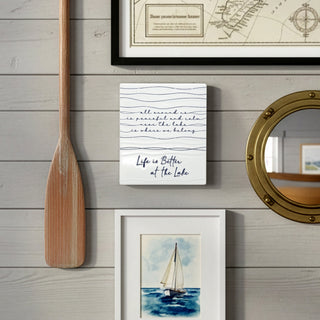 Lake 5.5" Ceramic Plaque